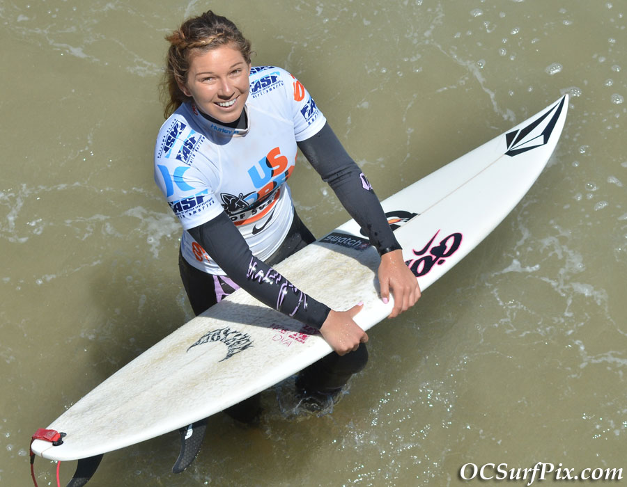 Coco Ho smiles before the start of her heat