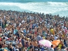 Crowds on the sand at the 2011 US Open