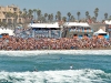 Kelly Slater on the lower right is greeted by fans.