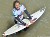 Coco Ho smiles before the start of her heat